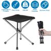 Foldable Camping Stool Retractable Portable Folding Chair Easy Setup Lightweight Backpacking Stool Carry Bag Fishing Camping Hiking BBQ