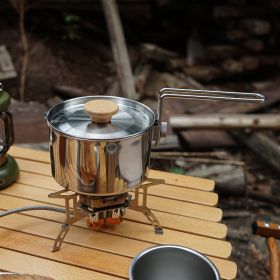 Outdoor Multifunctional 304 Stainless Steel Boiling Kettle – Portable Foldable Coffee & Camping Teapot for Hiking, Fishing & Mountaineering