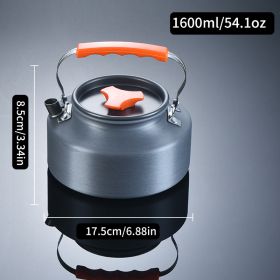 1pc Portable Camping Cookware Pot Set – 1600ml Outdoor Kettle for Stove & Tableware
