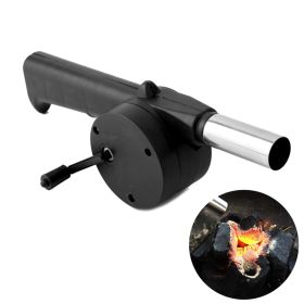 1pc Portable BBQ Fan – Manual Hand Crank Air Blower for Fast Fire Starting, Outdoor Camping & Charcoal Grills