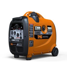 2300 Watt Digital Inverter Gasoline Generator, 79 cc OHV Engine, 6.5 Hour Run Time, 120/240 VAC, Telescopic Pull Handle, Parallel Cable Kit
