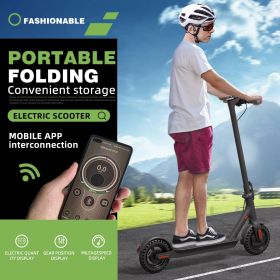 WHOSU J03 Pro Electric Scooter – 350W Folding Commuter Scooter with 8.5" Tires, Up to 22-Mile Range & Dual Brakes