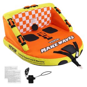 CampRide™ VEVOR Towable Water Tube – 1-2 Person Inflatable Boat Tube with Backrest