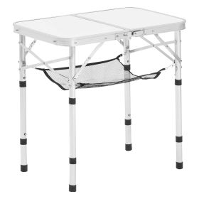 2ft Folding Portable Camping Table Aluminum Outdoor Table Adjustable Height