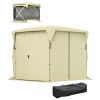 Camping & Backyard Shelter, 11x11 ft Pop-Up Gazebo Screen Tent with Removable Roof & Roll-Up Wind Panels.