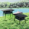 3ft Aluminum Folding Table – Portable Camping Table with Carry Bag for Outdoor Picnic, BBQ & Travel, Black