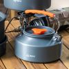 1pc Portable Camping Cookware Pot Set – 1600ml Outdoor Kettle for Stove & Tableware