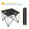 Foldable Camping Table Portable Picnic Table Lightweight with Drink Holders