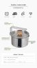 Outdoor Multifunctional 304 Stainless Steel Boiling Kettle – Portable Foldable Coffee & Camping Teapot for Hiking, Fishing & Mountaineering