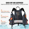 VEVOR 110N Life Vest – Waterproof Nylon Personal Flotation Device for Camping, Boating, Kayaking & Fishing