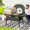 3ft Aluminum Folding Table – Portable Camping Table with Carry Bag for Outdoor Picnic, BBQ & Travel, Black