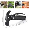 Portable Stainless Steel Claw Hammer Multitool – Pocket Survival Tool with Nylon Sheath for Camping, Hunting & Hiking
