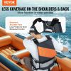 VEVOR 110N Life Vest – Waterproof Nylon Personal Flotation Device for Camping, Boating, Kayaking & Fishing