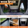 3-in-1 Rooftop Hardshell Tent – Skyview Window, USB Outlet, LED Strip, Camping Luggage Racks, & Rain Flys (Regular & TPU)
