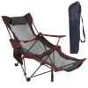 LakeForest Heavy-Duty Reclining Foldable Camping Chair – 330 lb Capacity, Cup Holder, Pillow & Carry Bag