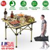 LakeForest Heavy-Duty Folding Camping Table – Portable Carbon Steel Outdoor Table for Camping, BBQ & Picnics