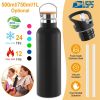Vacuum-Insulated Stainless Steel Water Bottle with Straw – Perfect for Hiking, Cycling & Travel