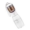 18.6oz Portable Dog Water Bottle with Detachable Food Container – Leak-Proof Pet Dispenser for Walking, Hiking & Travel