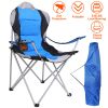 Portable Outdoor Beach & Camping Chair – Steel Frame, Padded Comfort, Cup Holder, 330 lbs Max Load