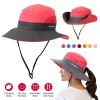 Women’s Summer Sun Bucket Hat – Foldable UV Protection Cotton Cap with Wide Brim & Packable Design for Beach, Fishing, Camping & Travel