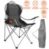 Portable Outdoor Beach & Camping Chair – Steel Frame, Padded Comfort, Cup Holder, 330 lbs Max Load