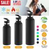 Vacuum-Insulated Stainless Steel Water Bottle with Straw – Perfect for Hiking, Cycling & Travel
