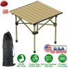 LakeForest Heavy-Duty Folding Camping Table – Portable Carbon Steel Outdoor Table for Camping, BBQ & Picnics