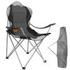 Portable Outdoor Beach & Camping Chair – Steel Frame, Padded Comfort, Cup Holder, 330 lbs Max Load