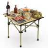 LakeForest Heavy-Duty Folding Camping Table – Portable Carbon Steel Outdoor Table for Camping, BBQ & Picnics