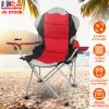 Portable Outdoor Beach & Camping Chair – Steel Frame, Padded Comfort, Cup Holder, 330 lbs Max Load