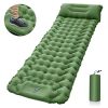 Outdoor Camping Sleeping Pad Inflatable Mattress With Pillows Ultralight Air Mat Built-in Inflator Pump For Travel Hiking