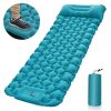 Outdoor Camping Sleeping Pad Inflatable Mattress With Pillows Ultralight Air Mat Built-in Inflator Pump For Travel Hiking