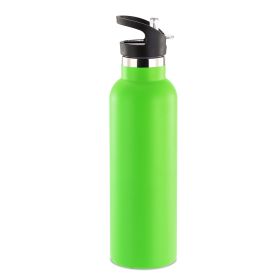 Vacuum-Insulated Stainless Steel Water Bottle with Straw – Perfect for Hiking, Cycling & Travel (Option: StillWaterBottle 1LGRN)