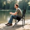 Portable Folding Camping Chair with Side Pocket – Lightweight Outdoor Chair for Camping, Fishing, Hiking & Picnic