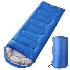 LakeForest All-Season Camping Sleeping Bag for Adults & Teens – 32–50℉, Moisture-Resistant with Carry Bag (Option: SleepingBag RoyalBlue)