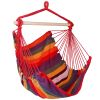 Hammock Hanging Chair – Canvas Porch & Patio Swing Seat (265 lb Capacity)