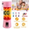 Portable USB Rechargeable Juicer Blender – 6-Blade Fruit & Baby Food Mixer with Powerful Motor
