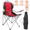 Portable Outdoor Beach & Camping Chair – Steel Frame, Padded Comfort, Cup Holder, 330 lbs Max Load